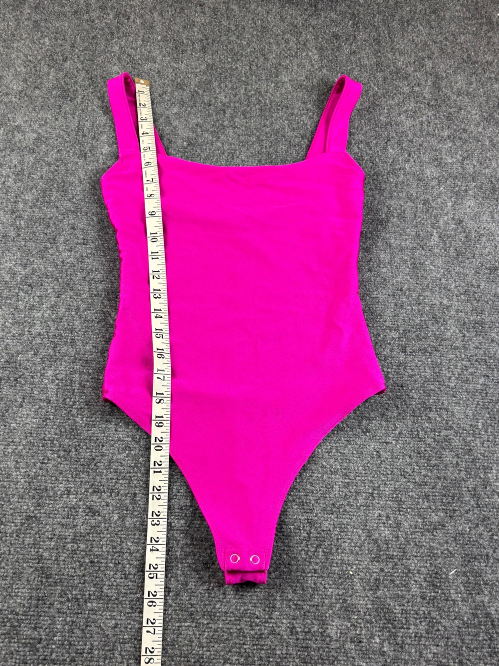 GOOD AMERICAN Women’s Fuchsia Pink Scuba Modern Bodysuit size: 1 - Picture 7 of 9